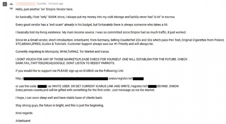 darknet market list reddit