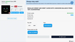 darknet market listing